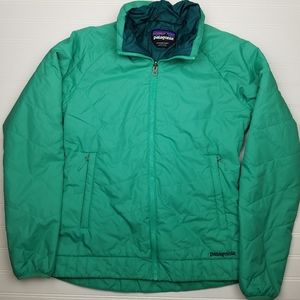 Patagonia Womens air puff jacket small green
